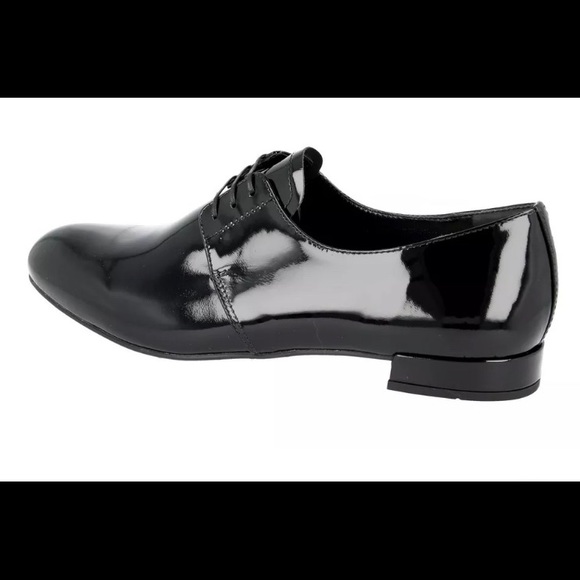 BrandNew Prada DNC645 Lace-up Patent Leather Flats - Picture 6 of 8